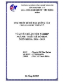 Tóm tắt Đồ án tốt nghiệp Thiết kế đồ họa: Cụm thiết kế đồ họa quảng cáo cho gallery thân võ