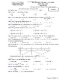 Đề thi thử THPT Quốc gia môn Toán năm 2019 lần 1 - Sở GD&ĐT Nghệ An - Mã đề 117