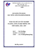 Tóm tắt Đồ án tốt nghiệp Công nghệ thông tin: Xây dựng ứng dụng học tiếng Anh English Handbook