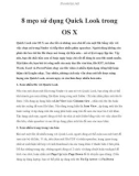 8 mẹo sử dụng Quick Look trong OS X