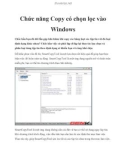 Chức năng Copy có chọn lọc vào Windows