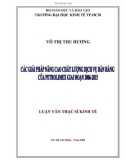 Luận văn Thạc sĩ Kinh tế: Các giải pháp nâng cao chất lượng dịch vụ bán hàng của Petrolimex giai đoạn 2006-2015