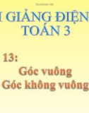 Bài giảng Góc vuông, góc không vuông - Toán 3 - GV.Ng.P.Hùng