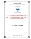 Luận văn Thạc sĩ Kinh tế: Một số giải pháp góp phần phát triển hoạt động kinh doanh của Bưu điện Long Thành đến năm 2020