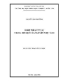Luận văn Thạc sĩ Văn học: Nghệ thuật tự sự trong truyện của Nguyễn Nhật Ánh