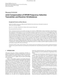 Báo cáo hóa học:  Research Article Joint Compensation of OFDM Frequency-Selective Transmitter and Receiver IQ Imbalance