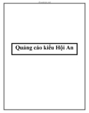 Quảng cáo kiểu Hội An