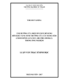 Luận văn Thạc sĩ Sinh học: Ảnh hưởng của một số chất bổ sung đến khả năng sinh trưởng của cây Đảng Sâm (Codonopsis javanica (Blume) Hook.f.) trong ống nghiệm