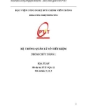 Tiểu luận môn Phân tích và thiết kế hệ thống thông tin: Hệ thống quản lý sổ tiết kiệm