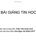 BÀI GIẢNG TIN HỌC 11 (Thầy Trần Doãn Vinh): Bài 6: PHÉP TOÁN, BIỂU THỨC CÂU LỆNH GÁN