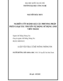 Luận văn Thạc sĩ Hệ thống thông tin: Nghiên cứu đánh giá các phương pháp phân loại tàu thuyền tự động sử dụng ảnh viễn thám