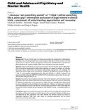 Báo cáo y học: because I am something special or I think I will be something like a guinea pig: information and assent of legal minors in clinical trials – assessment of understanding, appreciation and reasoning'