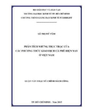 Luận văn Thạc sĩ Kinh tế: Phân tích những trục trặc của các phương thức giao dịch cà phê hiện nay ở Việt Nam