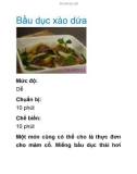 Bầu dục xào dứa