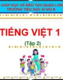 Bài giảng môn Tiếng Việt lớp 1 sách Cánh diều năm học 2020-2021 - Bài 106: ao - eo (Trường Tiểu học Ái Mộ B)