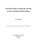 Master's thesis of Arts: The mirror house: writing the uncanny into the Australian suburban home