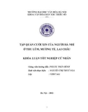 Tóm tắt Khóa luận tốt nghiệp khoa Văn hóa dân tộc thiểu số: Tập quán cưới xin của người Hà Nhì ở Thu Lũm, Mường Tè, Lai Châu