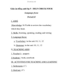 Giáo án tiếng anh lớp 5 - SELF-CHECK FOUR Period 63