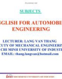 ENGLISH FOR AUTOMOBILE ENGINEERING-UNIT 7