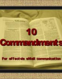 Kỹ năng viết mail bằng tiếng anh - 10 Commandments