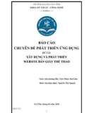 Báo cáo chuyên đề Phát triển ứng dụng: Xây dựng và phát triển website bán giày thể thao