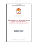 Đề án tốt nghiệp: Tăng cường quản lý nhà nước về đất đai trên địa bàn huyện Bình Sơn, tỉnh Quảng Ngãi, giai đoạn 2024-2030