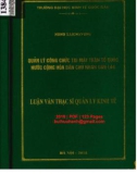 Luận văn Thạc sĩ Quản lý kinh tế: Quản lý công chức tại Mặt trận tổ quốc nước Cộng hòa dân chủ nhân dân Lào