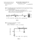 Đề thi môn cơ học kết cấu 1 - Trường đại học Thủy Lợi - Đề số 42