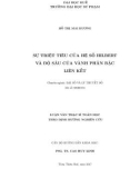 Luận văn Thạc sĩ Toán học: Sự triệt tiêu của hệ số Hilbert và độ sâu của vành phân bậc liên kết