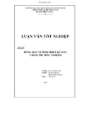 Luận văn tốt nghiệp: Dùng máy vi tính thiết kế máy chấm thi trắc nghiệm