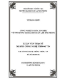 Luận văn Thạc sỹ ngành Công nghệ thông tin: Công nghệ ảo hóa Docker và ứng dụng tại Đại học Dân lập Hải Phòng