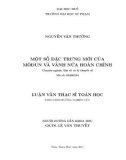 Luận văn Thạc sĩ Toán học: Một số đặc trưng mới của môđun và vành nửa hoàn chỉnh