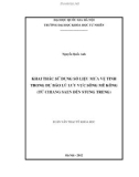 Luận văn thạc sĩ KHAI THÁC SỬ DỤNG SỐ LIỆU MƯA VỆ TINH TRONG DỰ BÁO LŨ LƯU VỰC SÔNG MÊ KÔNG (TỪ CHIANG SAEN ĐẾN STUNG TRENG) 