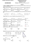 Đề thi giữa học kì 1 môn Toán lớp 9 năm 2024-2025 có đáp án - Trường THCS Quang Trung, Núi Thành