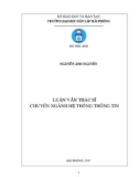 Luận văn Thạc sỹ chuyên ngành Hệ thống thông tin: Nghiên cứu xử lý các đoạn video để trợ giúp phát triển tư duy học sinha