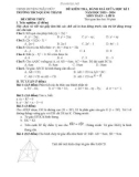 Đề thi giữa học kì 1 môn Toán lớp 8 năm 2023-2024 có đáp án - Trường THCS Quảng Thành, Châu Đức