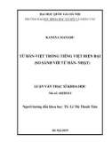 Luận văn Thạc sĩ Khoa học: Từ Hán - Việt trong tiếng Việt hiện đại (so sánh với từ Hán - Nhật)