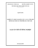 Luận án tiến sĩ Nông nghiệp: Nghiên cứu chọn tạo giống dâu lai F1 lưỡng bội trồng hạt cho các tỉnh phía Bắc Việt Nam