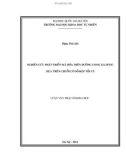 Tóm tắt Luận văn Thạc sĩ Khoa học: Nghiên cứu phát triển mã hóa trên đường cong Elliptic dựa trên chuỗi cơ số kép tối ưu