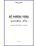 Hệ phương trình nhiều ẩn - Trần Sĩ Tùng