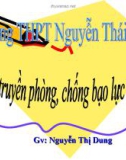 Bài giảng môn GDCD: Tuyên truyền phòng, chống bạo lực gia đình