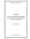 Sáng kiến kinh nghiệm THPT: Tổ chức dạy học khám phá bài Hàm số bậc hai, Toán học 10 nhằm phát triển năng lực cho học sinh