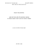 Luận án Tiến sĩ Toán học: Một số vấn đề về phương trình vi phân phân thứ Caputo ngẫu nhiên