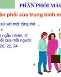 Bài giảng Phân phối mẫu