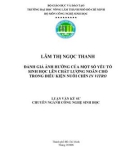 ĐÁNH GIÁ ẢNH HƢỞNG CỦA MỘT SỐ YẾU TỐ SINH HỌC LÊN CHẤT LƯỢNG NOÃN CHÓ TRONG ĐIỀU KIỆN NUÔI CHÍN IN VITRO