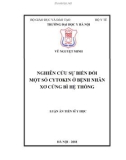 Luận án tiến sĩ Y học: Nghiên cứu sự biến đổi một số cytokin ở bệnh nhân xơ cứng bì hệ thống