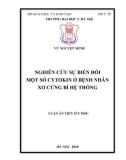 Luận án tiến sĩ Y học: Nghiên cứu sự biến đổi một số cytokin ở ở bệnh nhân xơ cứng bì hệ thống