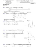 Đề thi học kì 1 môn Toán 12 năm 2020-2021 có đáp án - Trường THPT chuyên Nguyễn Bỉnh Khiêm