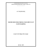 Luận văn Thạc sĩ Văn học: Mơ hồ sinh thái trong Cuộc đời củ Pi (Yann Martel)