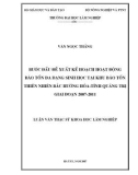 Luận văn Thạc sĩ Khoa học Lâm nghiệp: Bước đầu đề xuất kế hoạch hoạt động bảo tồn đa dạng sinh học tại khu bảo tồn thiên nhiên Bắc Hướng Hóa - Tỉnh Quảng Trị giai đoạn 2007- 2011